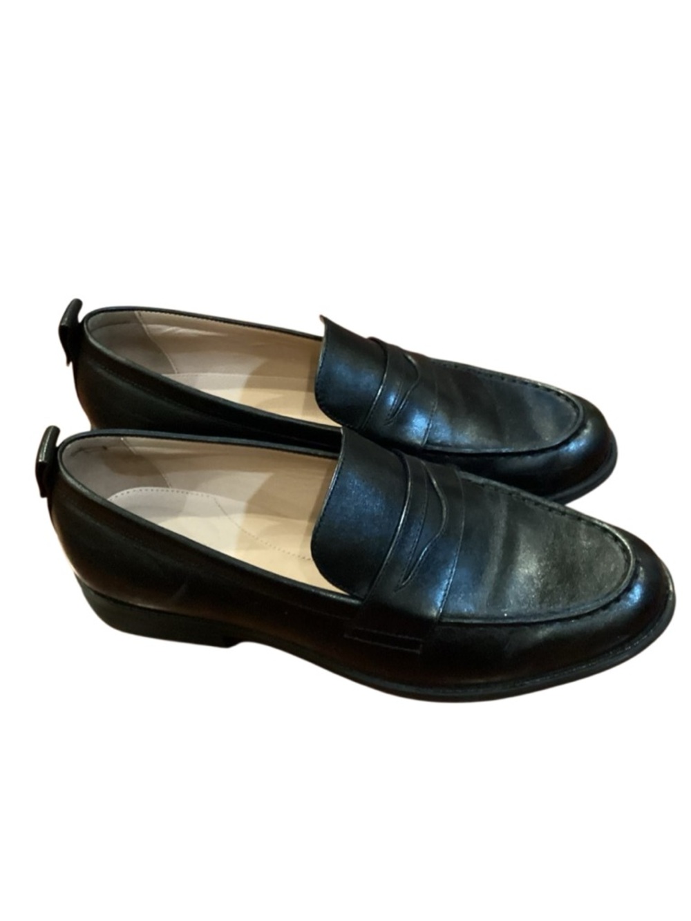 Cole Haan Black Leather Stassi Penny Loafers size 8.5 - Picture 3 of 12